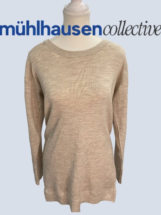 maglifico di tollegno Sweaters - Maglificio di Tollegno Beige Cashmere Sweater Size Small Lightweight Italian